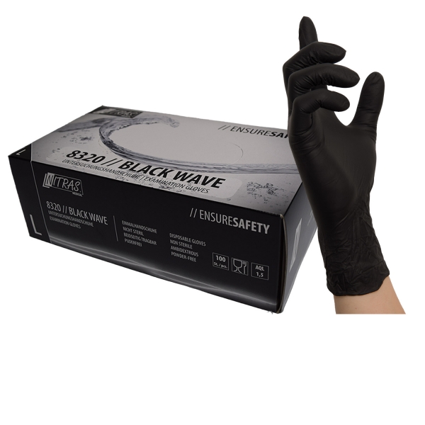 Nitras Black Wave nitrile gloves