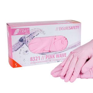 Nitras Pink Wave nitrile gloves